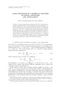To appear in the Annales de l’Institut Henri Poincar´ e, Probabilit´ es et StatistiquesLARGE DEVIATIONS OF U -EMPIRICAL MEASURES