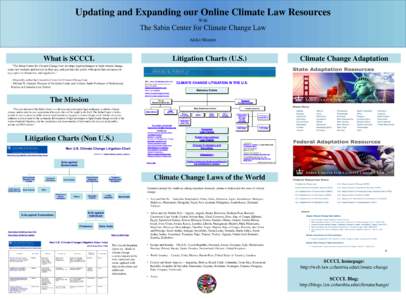 Updating and Expanding our Online Climate Law Resources With The Sabin Center for Climate Change Law Akiko Shimizu