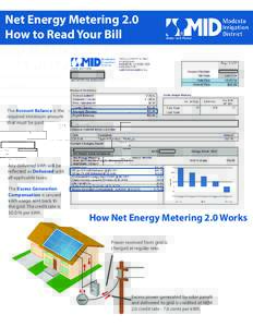 Net Energy Metering 2.0 How to Read Your Bill The Account Balance is the required minimum amount that must be paid.