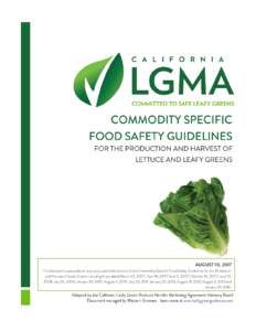 Lettuce & Leafy Greens Prod. & Harvest BP Draft