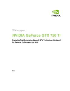 Whitepaper  NVIDIA GeForce GTX 750 Ti