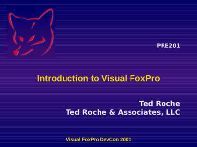 4GL / Procedural programming languages / Visual FoxPro / Microsoft Visual Studio / FoxPro / Microsoft Visual SourceSafe / Software / Computing / Computer programming