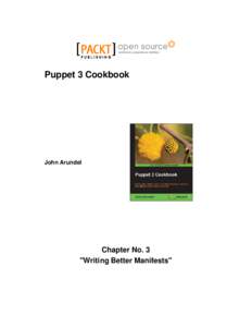 Puppet 3 Cookbook  John Arundel Chapter No. 3 
