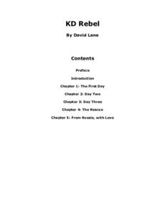 KD Rebel By David Lane Contents Preface Introduction