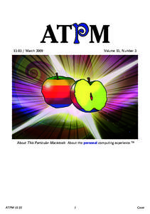 ATPM[removed]March 2009 Volume 15, Number 3