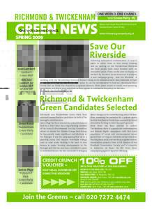 richmond & Twickenham  GREEN NEWS springNews and views from Richmond and