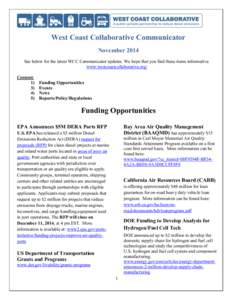 West Coast Collaborative Communicator Fall-Winter 2014