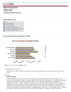 EarthLink Business Washburn, Brian April 12, 2013 Company Assessment (Services)  Fast Facts Links