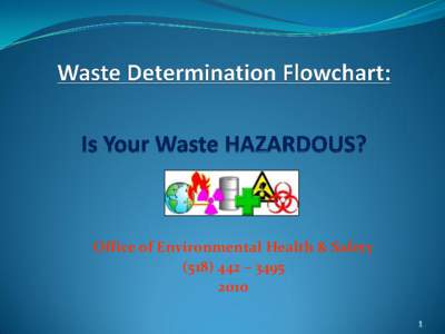 Office of Environmental Health & Safety –   Master Flowchart