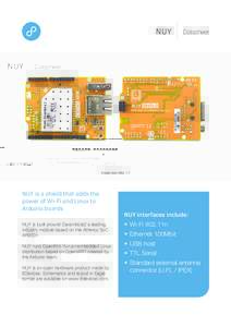 Single-board computers / Microcontrollers / Internet of Things / Arduino / IEEE 802.11n-2009
