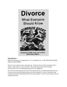 What Everyone Should Know about divorce