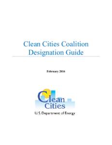 Clean Cities Coalition Designation Guide