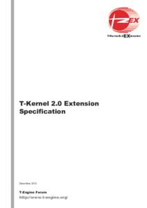 T-Kernel 2.0 Extension Specification (TEF020-S009en)