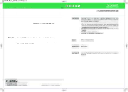 GA-D105E_SRR_D/S_M3068:23 PM ページ1  DATA SHEET GRAPHIC ARTS SYSTEM  FUJIFILM DATA SHEET･FUJIFILM RECORDING FILM SRR