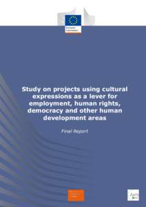 Study on projects using cultural expressions as a lever for employment, human rights, democracy and other human development areas Final Report