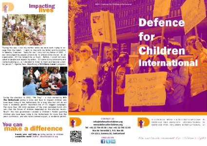 Impacting  lives ©2013 Defence for Children International