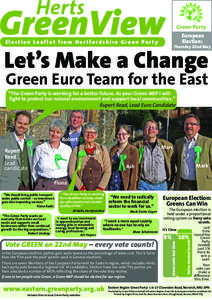 Herts  GreenView Green Party European