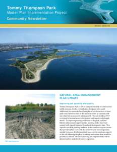 Tommy Thompson Park Master Plan Implementation Project Community Newsletter Winter