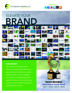 FOLLOW US:  full capacity marketing, inc. elevate your brand  ELEVATE YOUR
