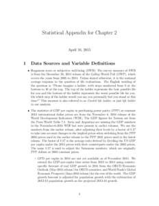 Statistical Appendix for Chapter 2 April 16, Data Sources and Variable Definitions