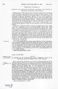 474  PXJBLIC LAW[removed]—SEPT. 6, 1961 DESCRIPTION  NUMBERED