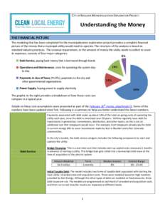 CITY OF BOULDER MUNICIPALIZATION EXPLORATION PROJECT:  Understanding the Money THE FINANCIAL PICTURE The modeling that has been completed for the municipalization exploration project provides a complete financial picture
