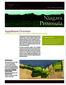 APPELLATION OVERVIEW  Niagara Peninsula Appellation Overview