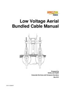 Low Voltage Aerial Bundled Cable Manual Prepared by Safety and Health Corporate Services and Company Secretary