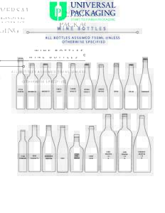 Universal PKG WINE Bottle outlines