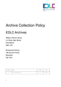 REPORT POLICY archive collection