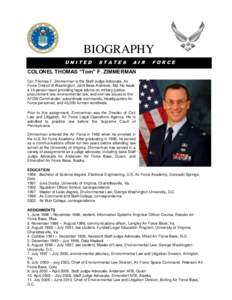 BIOGRAPHY UNITED STATES  AIR