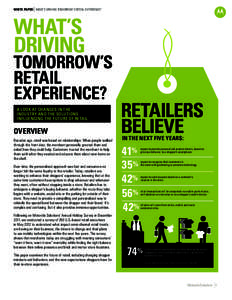 What’s Driving Tomorrow’s Retail Experience?