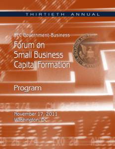 Program: Government-Business Forum on Small Business Capital Formation