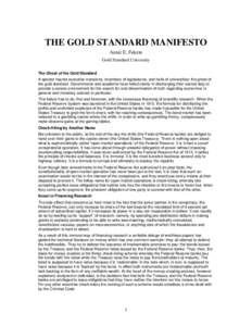 Microsoft Word - AEFTheGoldStandardManifesto.doc