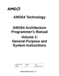 X86 instructions / Machine code / X86-64 / CPUID / Instruction set / 64-bit / MOV / X87 / 3DNow! / Computer architecture / X86 architecture / Computing