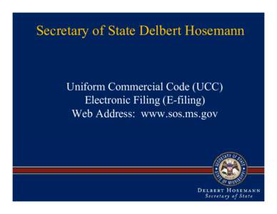 Uniform Commercial Code / UCC-1 financing statement / Law / User / Economy / Business
