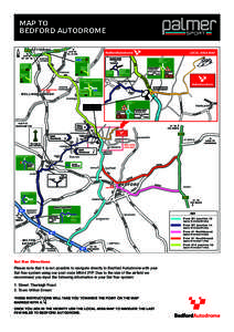MAP TO BEDFORD AUTODROME SAT NAV POINT SEE DIRECTIONS
