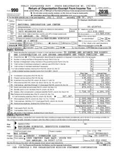 PUBLIC DISCLOSURE COPY - STATE REGISTRATION NOForm Return of Organization Exempt From Income Tax  990