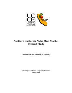 Niche Meat Market Demand Study