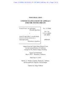 Case: , , ID: , DktEntry: 45-1, Page 1 of 21  FOR PUBLICATION UNITED STATES COURT OF APPEALS FOR THE NINTH CIRCUIT