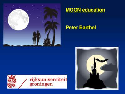 MOON education  Peter Barthel Earth : Moon : Sun = grape-fruit : ping-pong ball @ 3.5m :