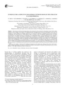 Cholinergic deficit in schizophrenic striatum  Pergamon PII: S0306[removed]  Neuroscience Vol. 94, No. 1, pp. 21–31, 1999