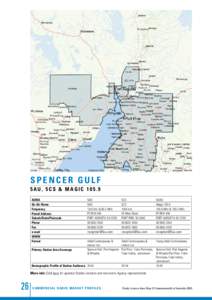 spencer gulf 5 AU , 5 C S & MA G I C[removed]ACMA On-Air Name Frequency Postal Address
