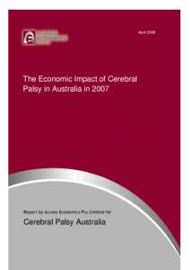 FINAL Cerebral Palsy Economic Impact 17 April 08