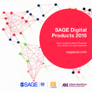 SAGE Digital Products 2015 Award-winning Library Products from SAGE and Adam Matthew  sagepub.com
