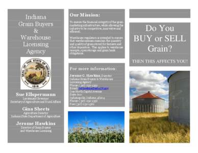 Indiana Grain Buyers & Warehouse Licensing Agency