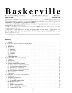 Baskerville  The Annals of the UK TEX Users’ Group ISSN 1354–5930  Guest Editor: Kaveh Bazargan