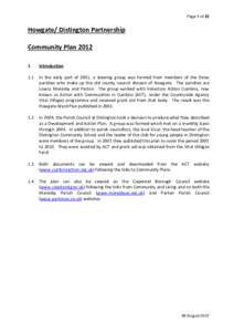 Page 1 of 23  Howgate/ Distington Partnership Community Plan[removed]
