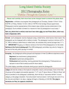 FINALLIDS Photography and Registration Form