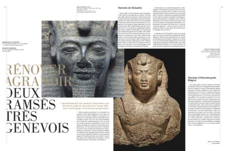 14  Statue de Ramsès II (détail) Provenance : Bubastis, fouilles naville[removed]granodiorite ; 198 cm XIXe dynastie, vers[removed]av. J.-c.